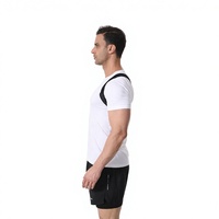 Correcteur de posture invisible, respirant et confortable pour les épaules, avec logo personnalisé, unisexe, ceinture de soutien pour la poitrine et le dos pour le fitness