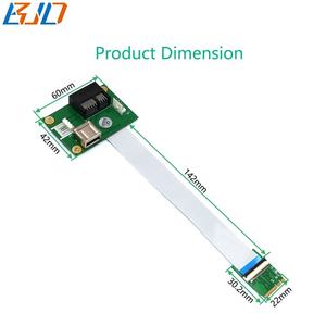 بطاقة محول PCI-E 1X مع موصل USB <span class=keywords><strong>2</strong></span>.0 إلى واجهة <span class=keywords><strong>M</strong></span>.<span class=keywords><strong>2</strong></span> NGFF Key A+E مع كابل FPC مرن - Product Image 4