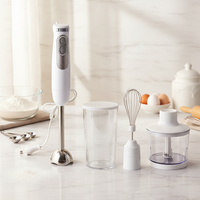 Mixeur Plongeant Manuel Multifonctionnel GS CE 700W en Acier Inoxydable, Accessoire de Cuisine Coréen, Mixeur à Main 5+ pour Usage Domestique