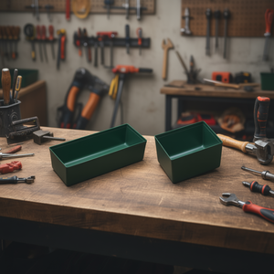 Small Parts Tray <b>Tool</b> Containers Rectangular Green Storage <b>Box</b> for Workshop Organization - Product Image 3