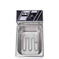 BSSD-Y12D1 de poulet frit argent petits appareils de cuisine cuisinière four commercial friteuses électriques intelligentes numériques