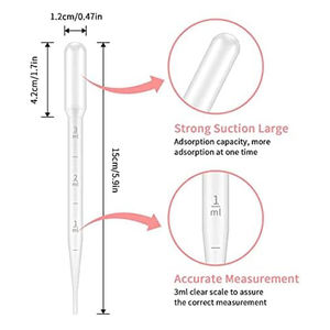 Pipet mikro Transfer plastik sekali pakai 3ml, pipet penetes Pasteur sekali pakai - Product Image 2
