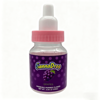 Bocaux en plastique PET en forme de biberon pour bébé, 100 ml, avec couvercles colorés, contenants étanches pour l'emballage de bonbons, biscuits et gommes.