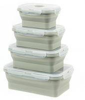 Boîte à lunch pour enfants en silicone pliable sans Bpa ODM et OEM pour bol adulte