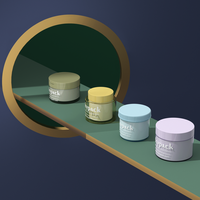 Pot en plastique solide PP de 300 ml avec bouchon à clapet pour masque capillaire