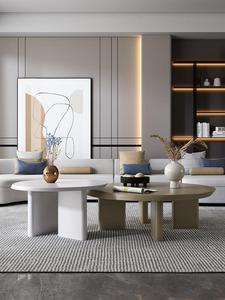 Tavolo <span class=keywords><strong>da</strong></span> tè in legno massello con combinazione di madre figlio a forma speciale creativo di lusso leggero italiano - Product Image 6