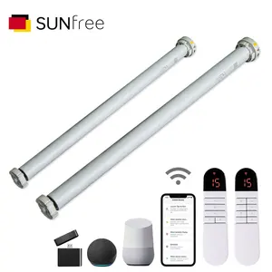 Sunfree thông minh hình ống động cơ tuya App không dây Wifi điều khiển bằng giọng nói điện tự động vorhang động cơ