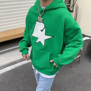 Sudadera con Capucha de Felpa Personalizada de Fábrica con Bordado de Chenille, Estampado Animal, Hombros Caídos, Logotipo de Toalla, Sin Cordón, 100% Algodón - Product Image 2