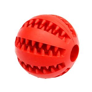 Bola de juguete no tóxica para perros, pelota de juguete resistente a mordeduras para mascotas, cachorros, gatos, perros, alimentador de alimentos para mascotas, Bola de Limpieza de dientes para masticar - Product Image 2
