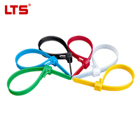 Attaches de câbles en nylon ignifuges détachables 8*250mm, réutilisables, fourniture directe d'usine, prix préférentiel
