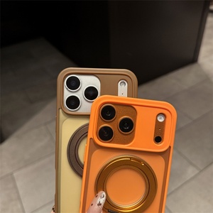 Luxury Matte Magnetic Phone case with Hidden <b>Stand</b> for iphone 17 Invisible <b>Stand</b> Protective Cases - Product Image 4