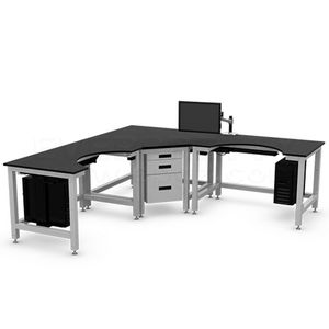 Tavolo da lavoro per laboratorio odontotecnico da banco singolo per laboratorio odontotecnico di vendita calda per tecnici - Product Image 1