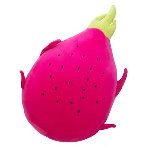 Topverkoper Speelgoed Creatief Premium Superzacht Kussen Rood Pluche Drakenfruit