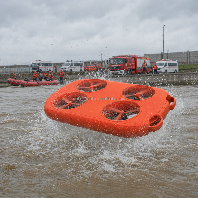Flying Water Rescue Lifebuoy Remote Control Aerial Rescue Drone with HDPE/EVA Materials for Maritime Flood Scenic Area Emergency