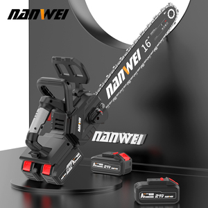 <span class=keywords><strong>NANWEI</strong></span> <span class=keywords><strong>เลื่อย</strong></span>โซ่ยนต์ไร้สาย 16 นิ้ว 42v มอเตอร์ไร้แปรงถ่าน แบตเตอรี่ลิเธียม DIY สำหรับงานตัดในสวน รับผลิตแบบ OEM ขายดี - Product Image 2