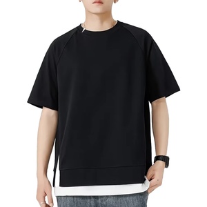 T-shirt Homme Oversize Boxy Fit Personnalisé avec Logo de Haute Qualité 100% Coton Épaules Tombantes Sport Streetwear T-shirt Uni - Product Image 4
