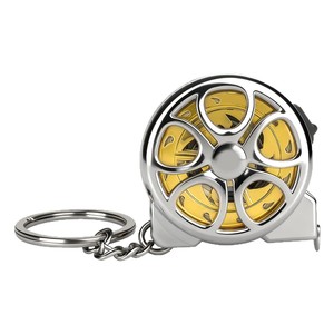 Mini Hollowed Out Measuring Tape 2M Stainless Steel Automatic Self Winding High Precision Tape Measure With Keychain - Product Image 1