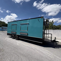 Nouvelle remorque de restauration rapide mobile pour pizzas et burgers, cuisine mexicaine, frites, camion de cuisine mobile certifié NSF