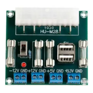 Carte de transfert ATX pour PC de bureau HU-M28W Module de test d'alimentation Module de sortie de circuit d'alimentation