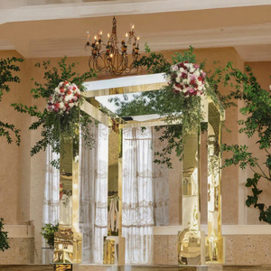Moderne Classique Simple Mariage Gazebo Acrylique Doré Miroir <span class=keywords><strong>Arche</strong></span> Abattre Meubles avec Grande <span class=keywords><strong>Arche</strong></span> Design - Product Image 2