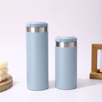 Venta al por mayor Oem gran capacidad de color sólido 304 botella de agua de acero inoxidable 500ml termo taza