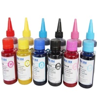 Soluble dans l'eau de haute qualité de 100ml pour l'encre pour l'impression offset d'imprimante numérique sur la sublimation et le transfert stables colorés de tissu