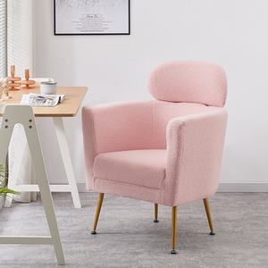 Venta al por mayor caliente pierna dorada brazo sofá cómodo suave sofá silla respaldo alto sofá de lujo - Product Image 5