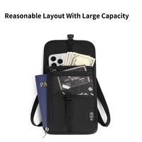 Nouveau Rfid Anti-Blindage et Vol Grande Capacité Pvc Oxford Tissu Passeport Document Sac En Gros