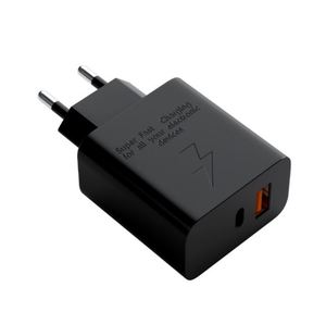 QC3.0 18W Dual Port <b>USB</b>-A/Type-C Magnetic Fast Charger with PC Fireproof Material for Laptops & Mobile Phones - Product Image 1