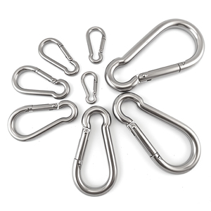 Moschettone a Molla Standard in Acciaio Inossidabile Antiruggine, Gancio di Sicurezza Multiuso per Attrezzatura da Pesca e Attività all'Aperto - Product Image 1