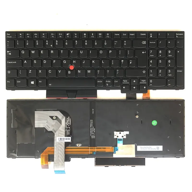 KB UK Laptop Backlit Keyboard For Lenovo Thinkpad T570 P51S T580 P52S SN8361BL QWERTY Computer Keyboards New Laptops Sale Parts