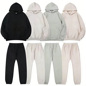 Sweat-shirt à capuche pour homme en molleton de coton 380 g/m² de qualité supérieure, coupe oversize, couleur unie, vierge, vente directe usine - Product Image 2