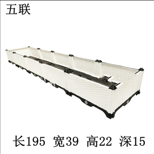 New Arrivals <b>Plastic</b> Raised Garden Bed White Rattan Style Grow <b>Planter</b> Care Box for Self-Watering Elevated Herb - Product Image 5