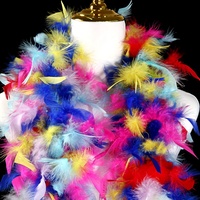Boas en plumes de dinde multicolores / Chandelles, différents poids disponibles, idéaux pour les couronnes DIY, les bouquets et les décorations de Noël