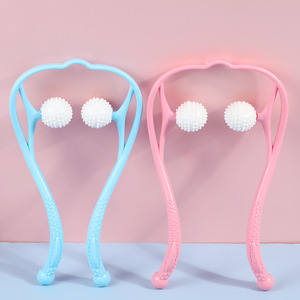 <span class=keywords><strong>Massage</strong></span> du cou <span class=keywords><strong>Shiatsu</strong></span> à main, outil de <span class=keywords><strong>Massage</strong></span> des tissus profonds à double rouleau pour le soulagement de la douleur, la Relaxation - Product Image 4