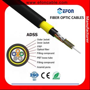 GYFXTY Câbles à fibres optiques ADSS <span class=keywords><strong>200</strong></span> Span 2 4 6 8 12 24 48 96 Core Simple/Double Jacket Outdoor ADSS ASU Fibre Optique Cable - Product Image 2