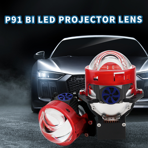 Venta caliente H/L Beam Dual Laser P91 Bi-Led Proyector 12V Auto Faros con 150W de potencia Proyector de lente de nueva condición - Product Image 2