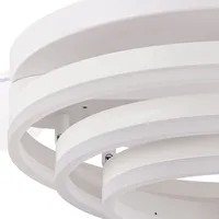 Ventilateur de plafond moderne HC9981 GOLD 110V 240V avec pales de 48 pouces, 6 vitesses, intensité variable, lampe LED et télécommande, installation pour projet de lustre