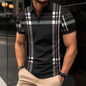 Polo da Golf Estive da Uomo in Jacquard a Maniche Corte, Casual, Personalizzabili con Stampa Goth, Asciugatura Rapida - Vendita all'Ingrosso - Product Image 4