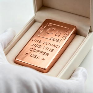 Barra de cobre puro de 1 libra (.999), colección de metales de EE. UU., espécimen de metal, lingote de cobre - Product Image 6