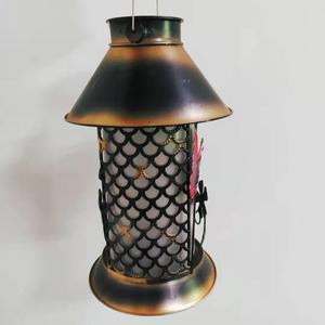 Lanterne solaire de jardin en forme de papillon, en métal, LED, pour terrasse extérieure, résistante à l'eau, portable, décoration artistique en fer - Product Image 2