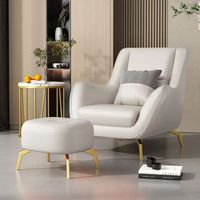 Fauteuil individuel luxueux et léger, fauteuil d'appoint pour petits appartements, chambres, salons, hôtels
