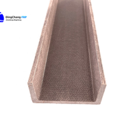 Canal FRP résistant à la corrosion, Poutre de canal FRP de support de structure, Poutre de support de plate-forme FRP
