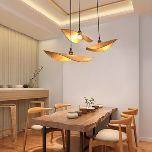 Bamboo Woven Pendant <b>Light</b> Oval Shape E27 LED Chandelier For Tea Room <b>Dining</b> Room Bedroom Lighting - Product Image 5
