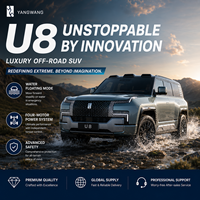 BYD Yangwang U8 SUV de luxe tout-terrain à autonomie étendue, quadricycle électrique E4 DiSus-P Tank Turn Amphibious EV, autonomie CLTC de 1205 km