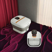 Masajeador Eléctrico de Pies Shiatsu de Alta Calidad, Spa para Pies, Pedicura, Circulación Sanguínea, Vibración, Diseño Plegable, Control de Tiempo