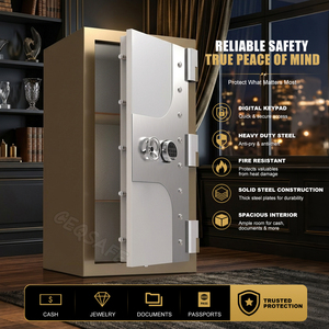 CEQSAFE ตู้เซฟเหล็ก ตู้เซฟล็อคอิเล็กทรอนิกส์ ตู้เซฟเก็บของมีค่า ตู้เซฟกันไฟ ตู้เซฟเก็บเงินและเครื่องประดับในบ้าน - Product Image 6