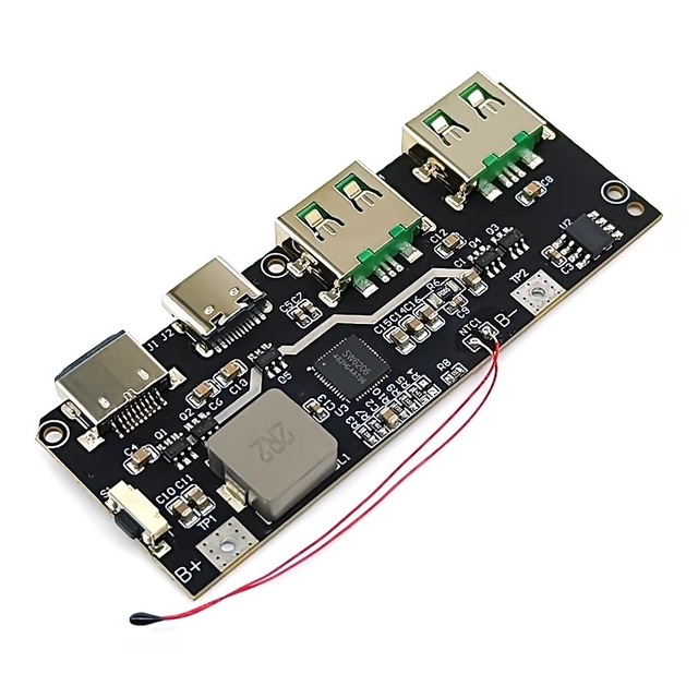 QC4.0 QC3.0 LED Dual USB 5V 4.5A 22.5W MicroType-C USB Mobile Power Bank 18650 Charging Module Temperature Protection Board