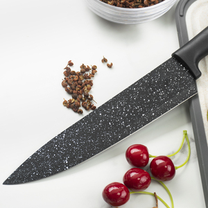 Bộ Dao Làm Bếp 6 Món Bằng Thép Không Gỉ Bộ Dao Làm Bếp Nhiều Màu Sắc Bộ Dao Làm Bếp Màu Đen - Product Image 3