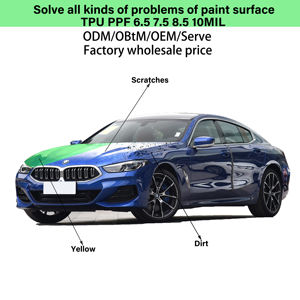 Ide produk baru 2025 Vkool 7.5mil hitam PPF perbaikan panas antigores tidak menguning alat vinil untuk mobil - Product Image 5
